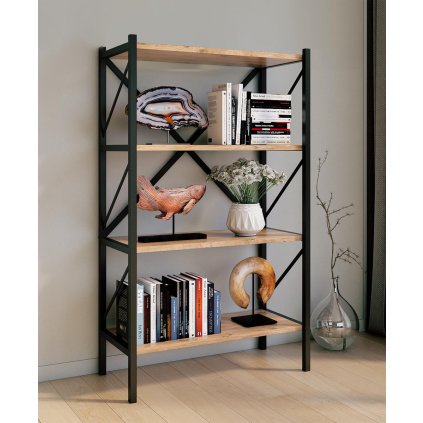 Police Insasi 4-přihrádková, dub medový