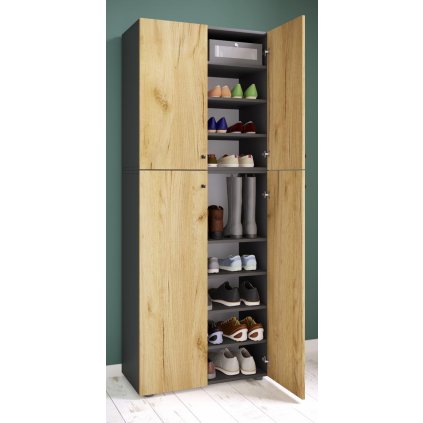 Botník Lona XXL 9dílný, antracitový