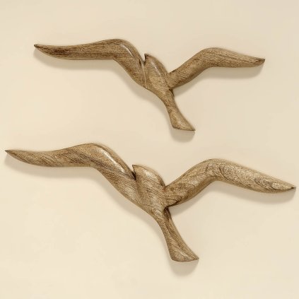 Nástěnná dekorace Racek, sada 2 ks