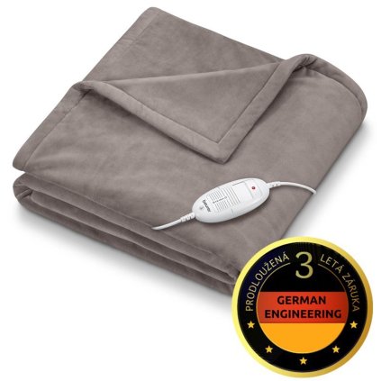 Vyhřívací deka BEURER HD 75, šedá