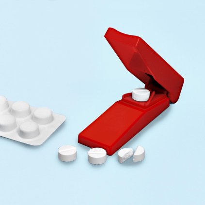 Kráječ na tablety, červený