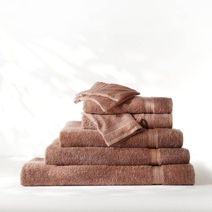 Froté ručník, hnědá 50 x 100 cm