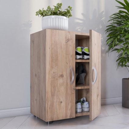 Botník Ulas 3dílný, dub medový