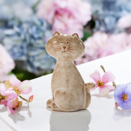 Porcelánová kočka Melle