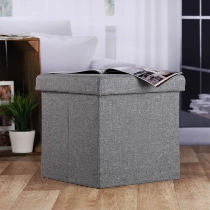 Taburet skládací, šedý