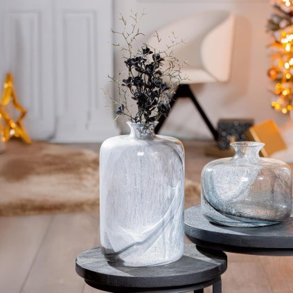 Skleněná váza Fumo, 32 cm