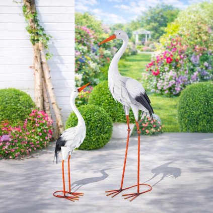 Dekorace Čáp, 58 cm