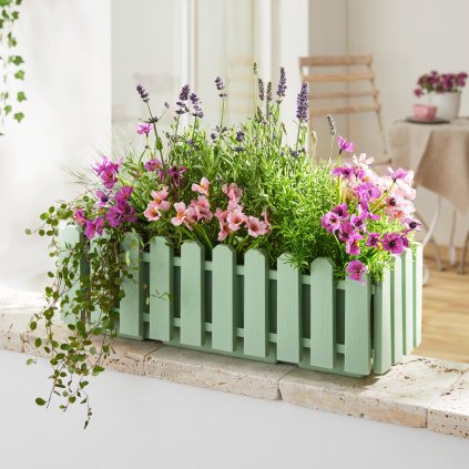 Truhlík Venkovský styl, zelený