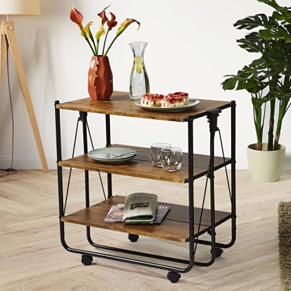 Skládací servírovací vozík