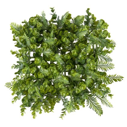 Umělá zelená stěna eukalyptus 25 × 25 cm