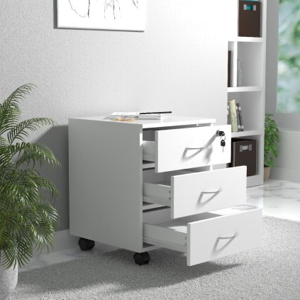 Mobilní podstavec VCM „Baula L“, bílý