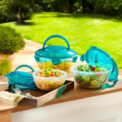 Misky s víkem, sada 3 ks