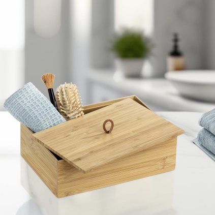 Bambusový box Terra L s víkem