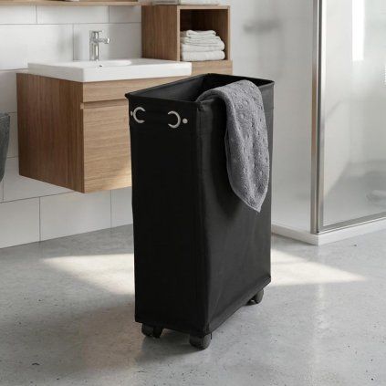Koš na prádlo Corno, černý, 43 l