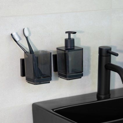 Vacuum-Loc® dávkovač mýdla Quadro, černý