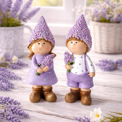 Figurky Levandulky, sada 2 ks