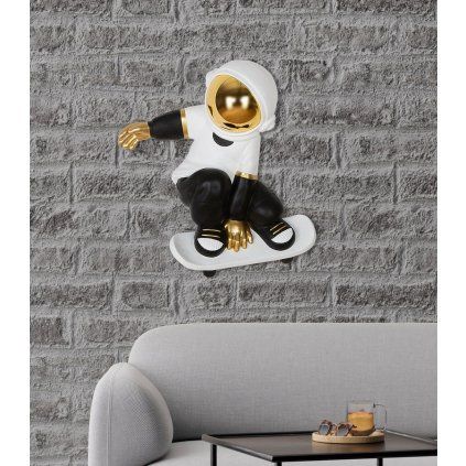 Nástěnná dekorace astronaut "Skateboard"