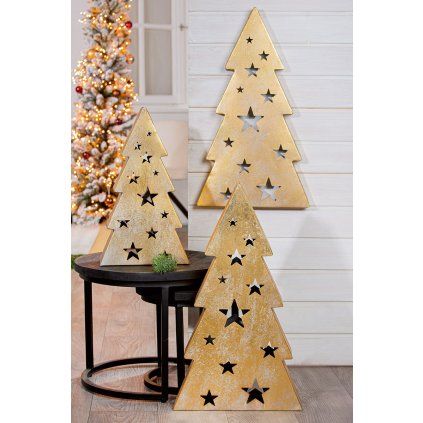 Dřevěný vánoční stromek "Starry"