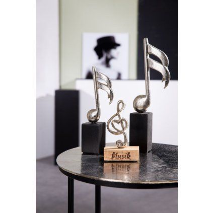 Hliníková socha Clef, 24 cm