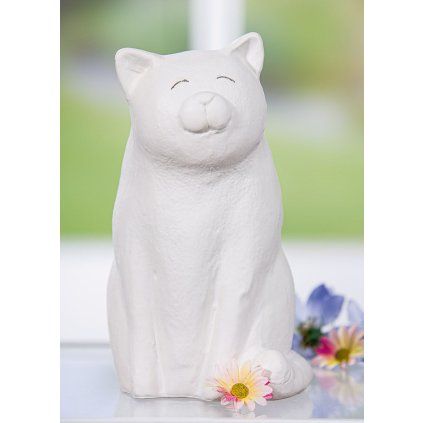 Porcelánová kočka Sammy, 21 cm