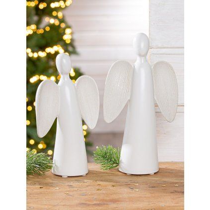 Keramické andělské figurky Barbara, 20 cm