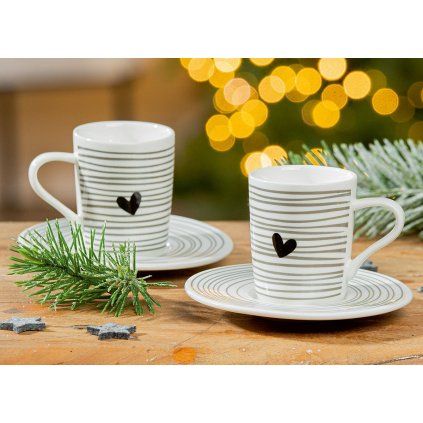 Sada espresso hrníčků Amore, 6 cm