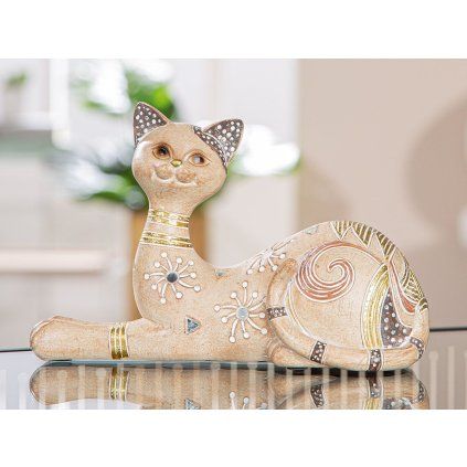 Dekorativní keramická figurka kočky "Kimba"