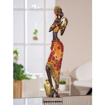 Figurka ženy hudebnice "African Beat"