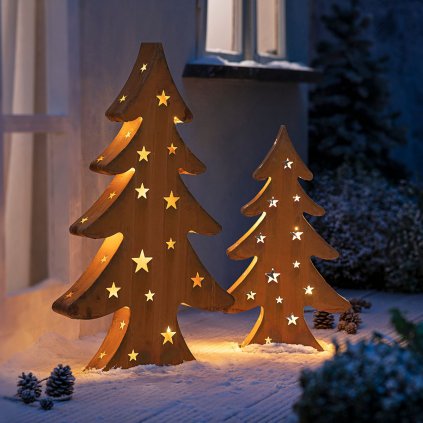Vánoční strom s LED světlem, 80 cm