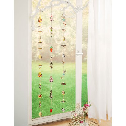 Dřevěné girlandy Jaro, sada 3 ks