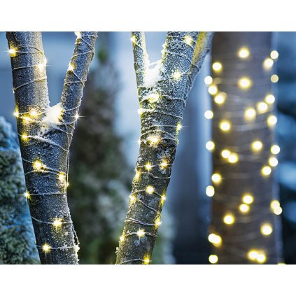 LED řetěz Klasik, 10 m / 100 LED - 8 světelných režimů