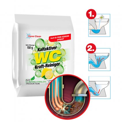 WC čistící pěna Clever Clean, 7x 150 g