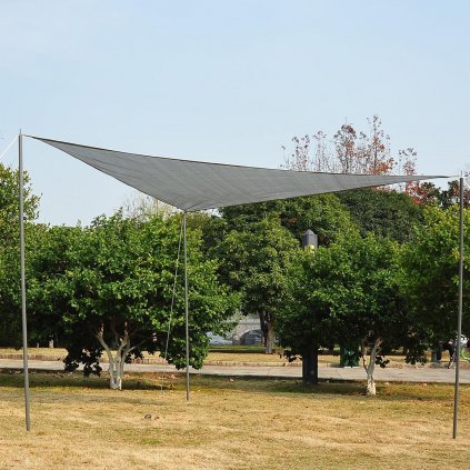 Stínící plachta trojúhelník, 3 x 3 x 3 m, šedá