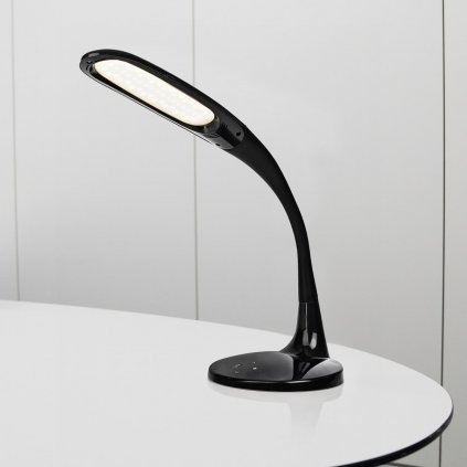 LED Stolní lampa s denním světlem, černá