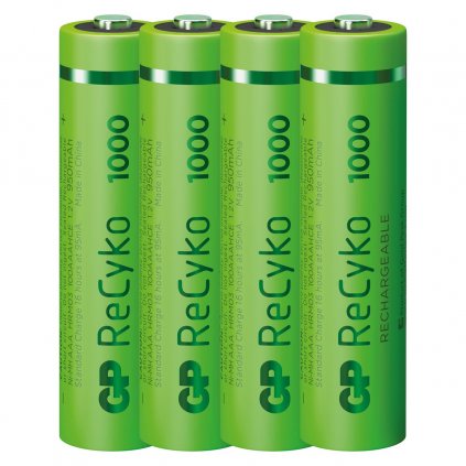 GP nabíjecí baterie ReCyko 1000 AAA (HR03), 4 ks