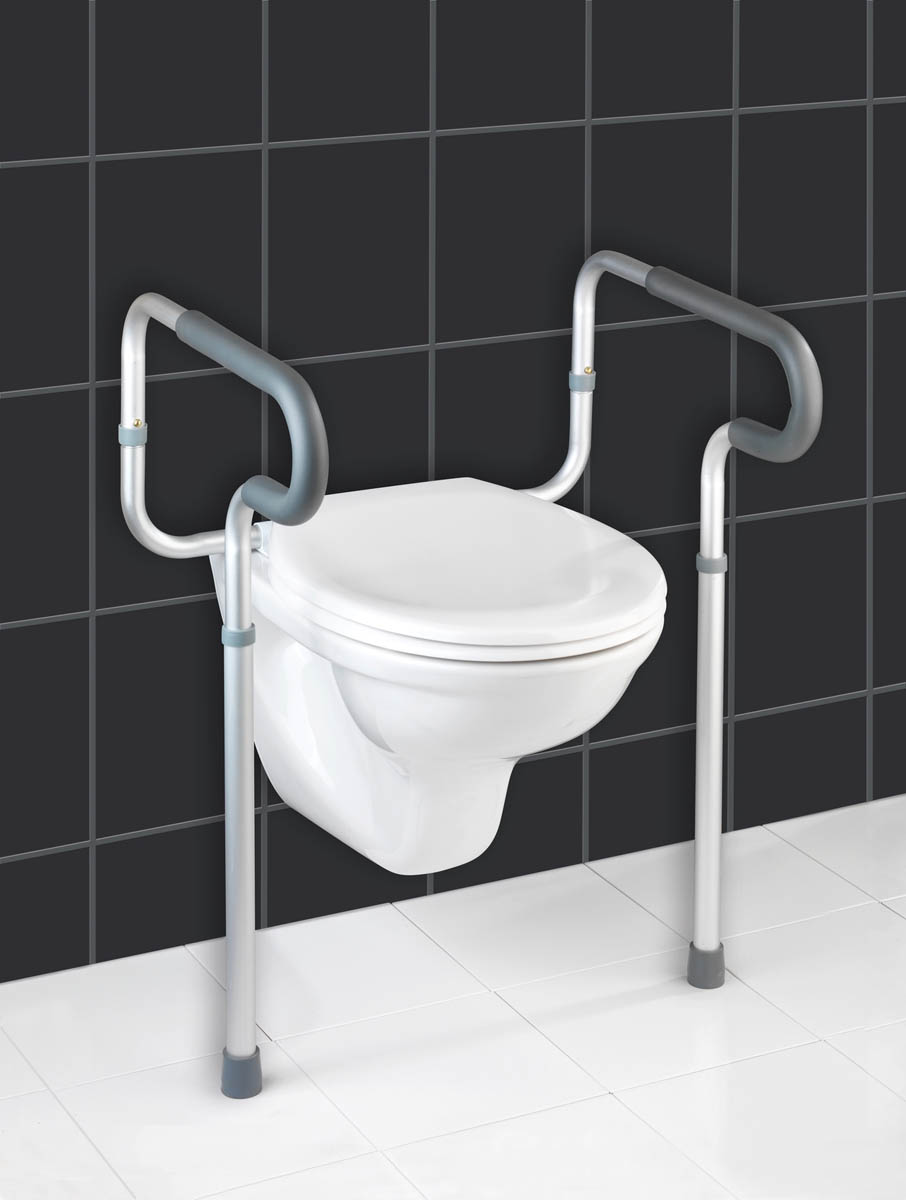 WENKO Bezpečnostní madla k WC s nastavitelnou výškou Secura