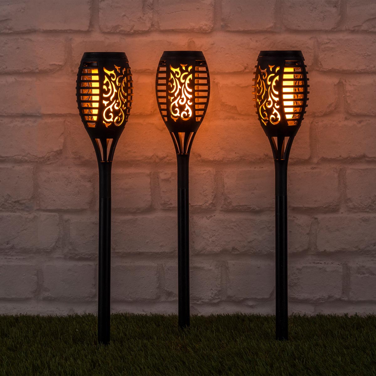 Haushalt International LED Solární pochodeň Orient, 3 ks