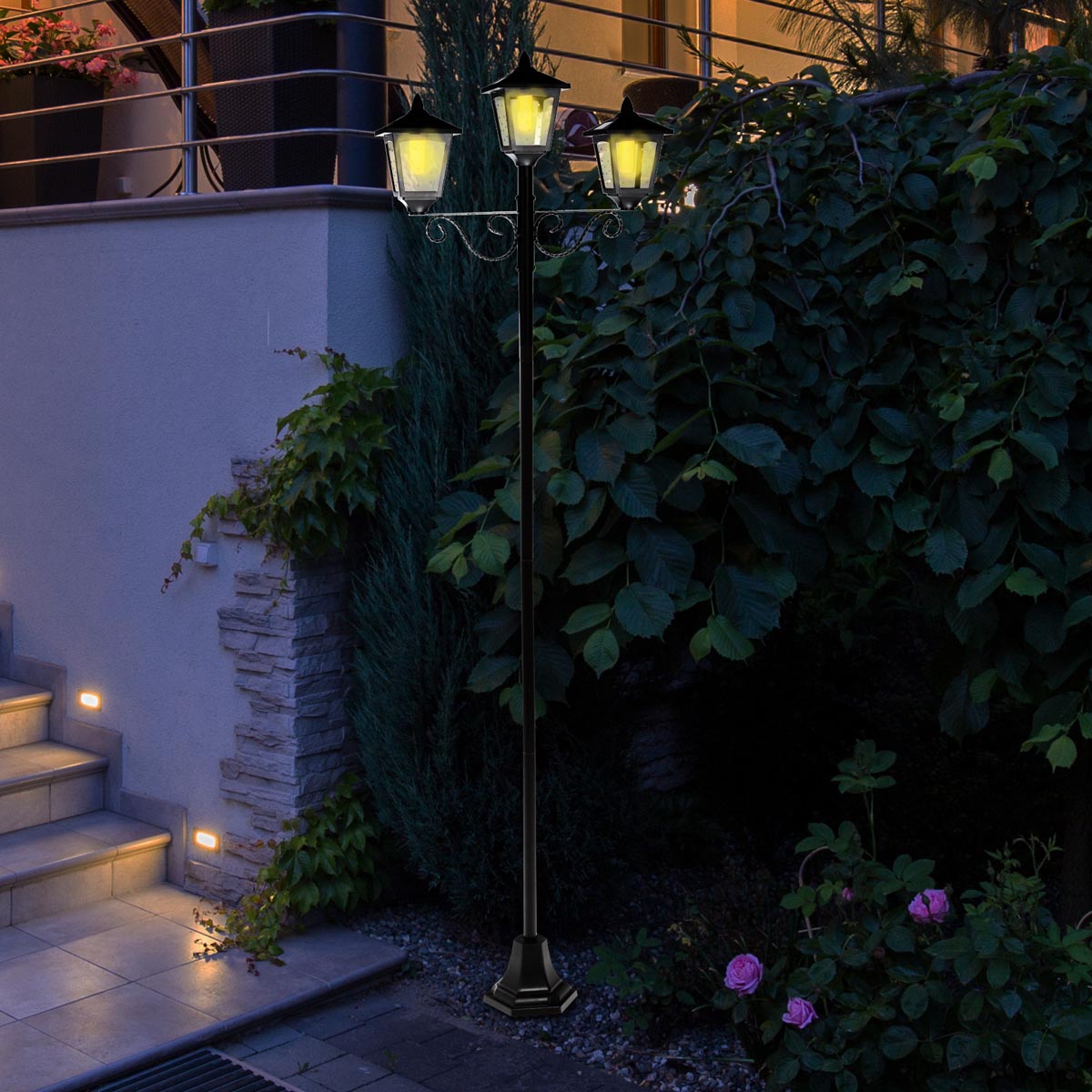 Haushalt International Solární stojací lampa s 36 LED diodami