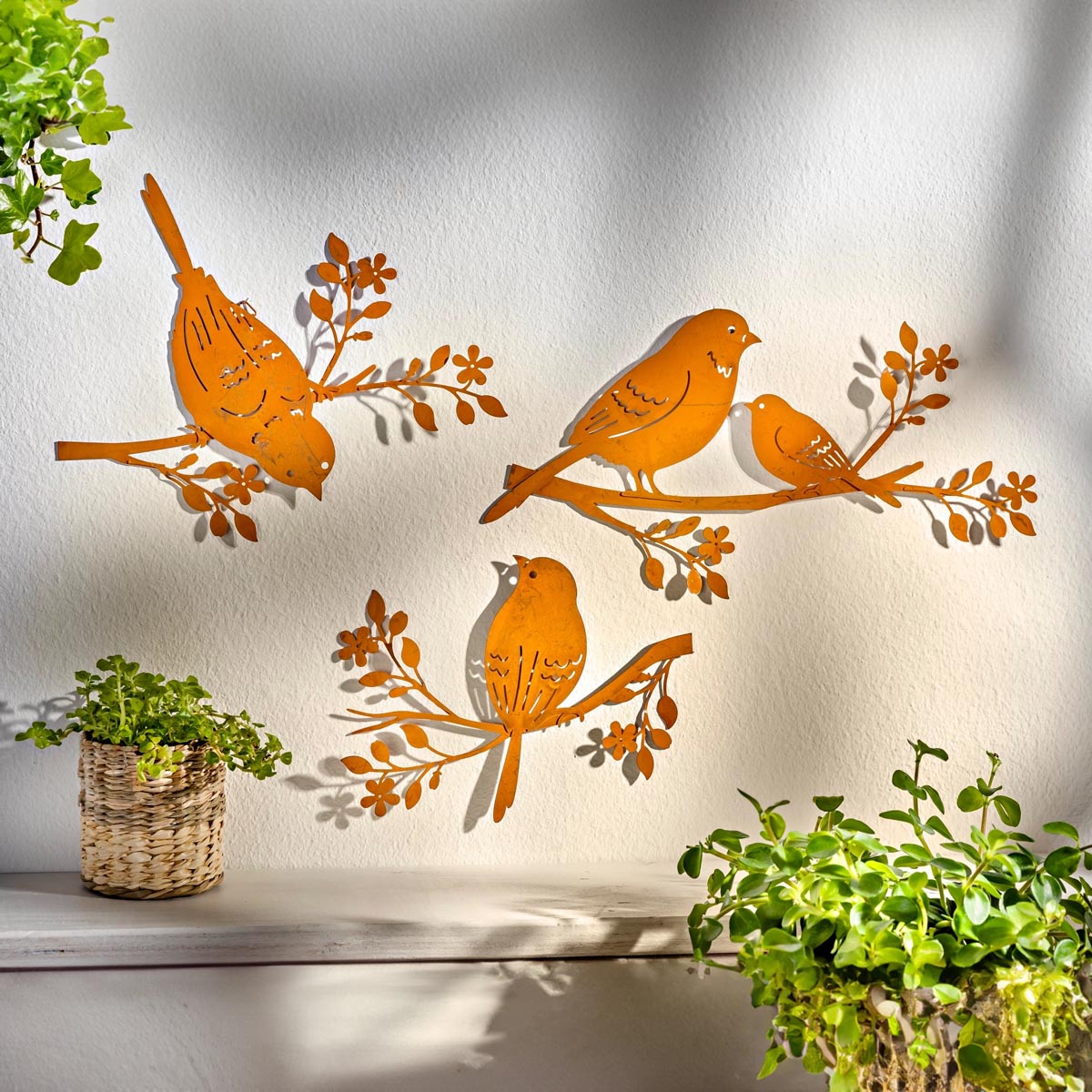 E-shop Weltbild Nástěnná dekorace Ptáčci, sada 3 ks
