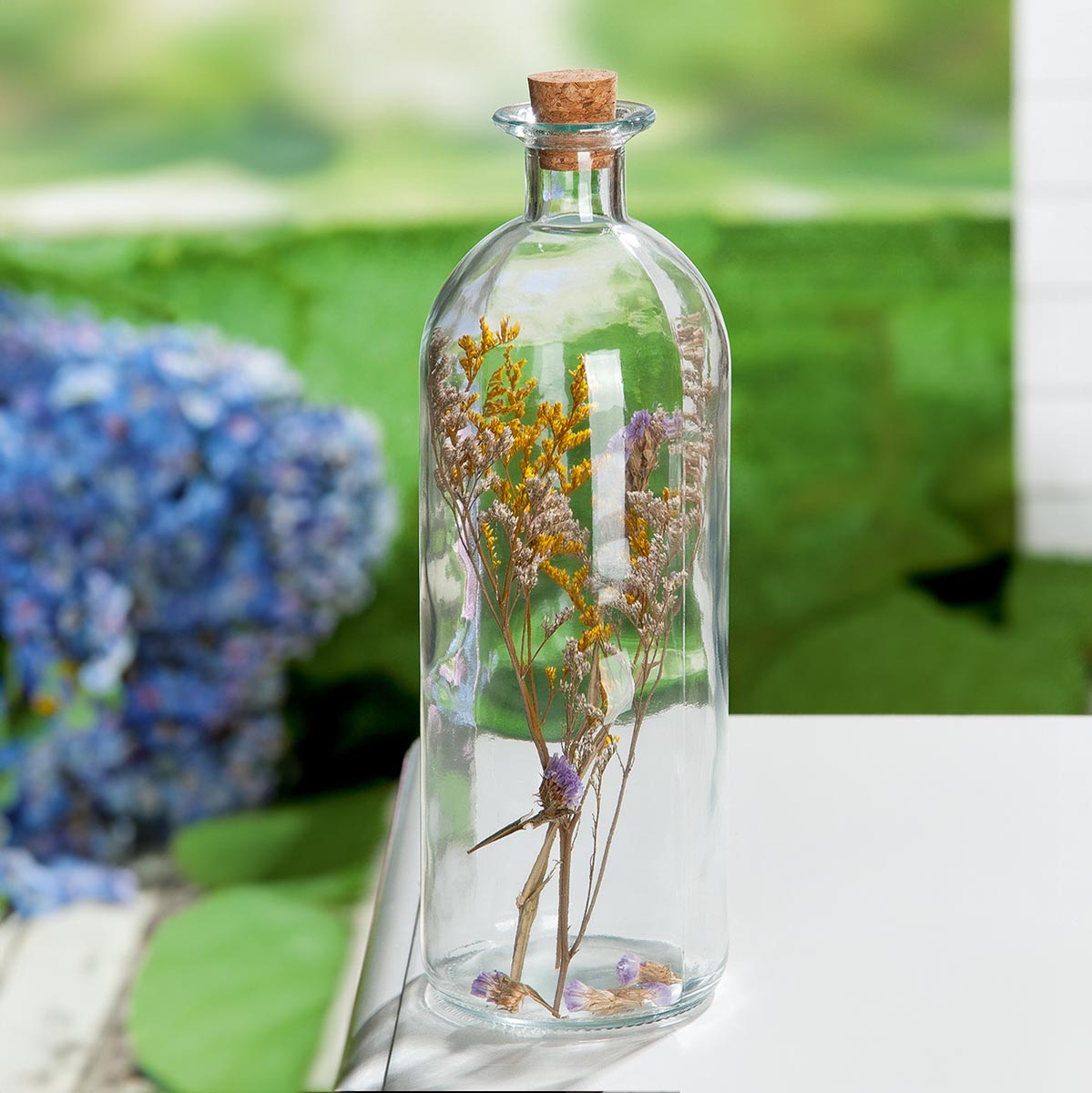 E-shop Gilde Sušené květiny ve sklenici, 26,5 cm