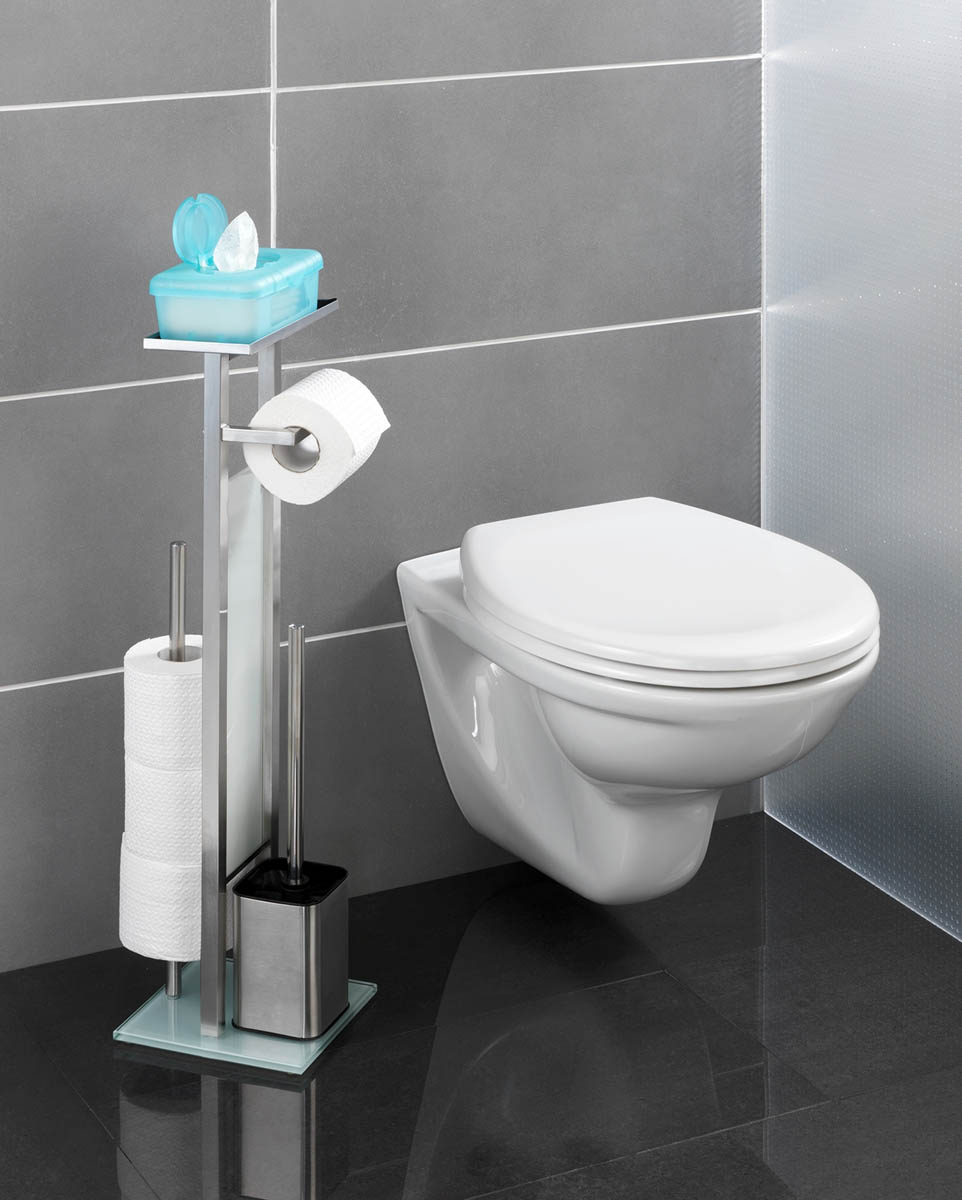 E-shop WENKO Rivalta stojan na toaletní papír a WC štětku 4v1