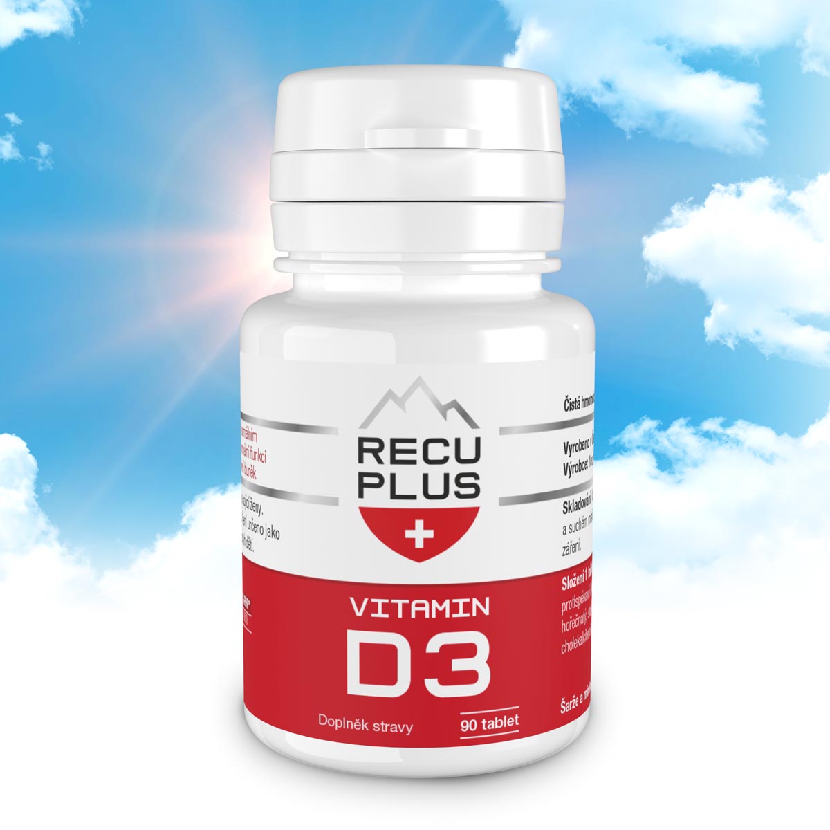 RECUPLUS Vitamín D3, 90 tablet