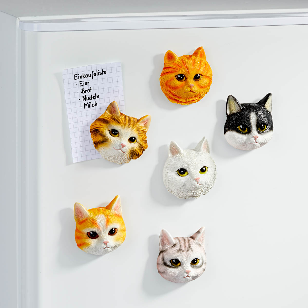 E-shop Die moderne Hausfrau Magnety na lednici Kočky, sada 6 ks