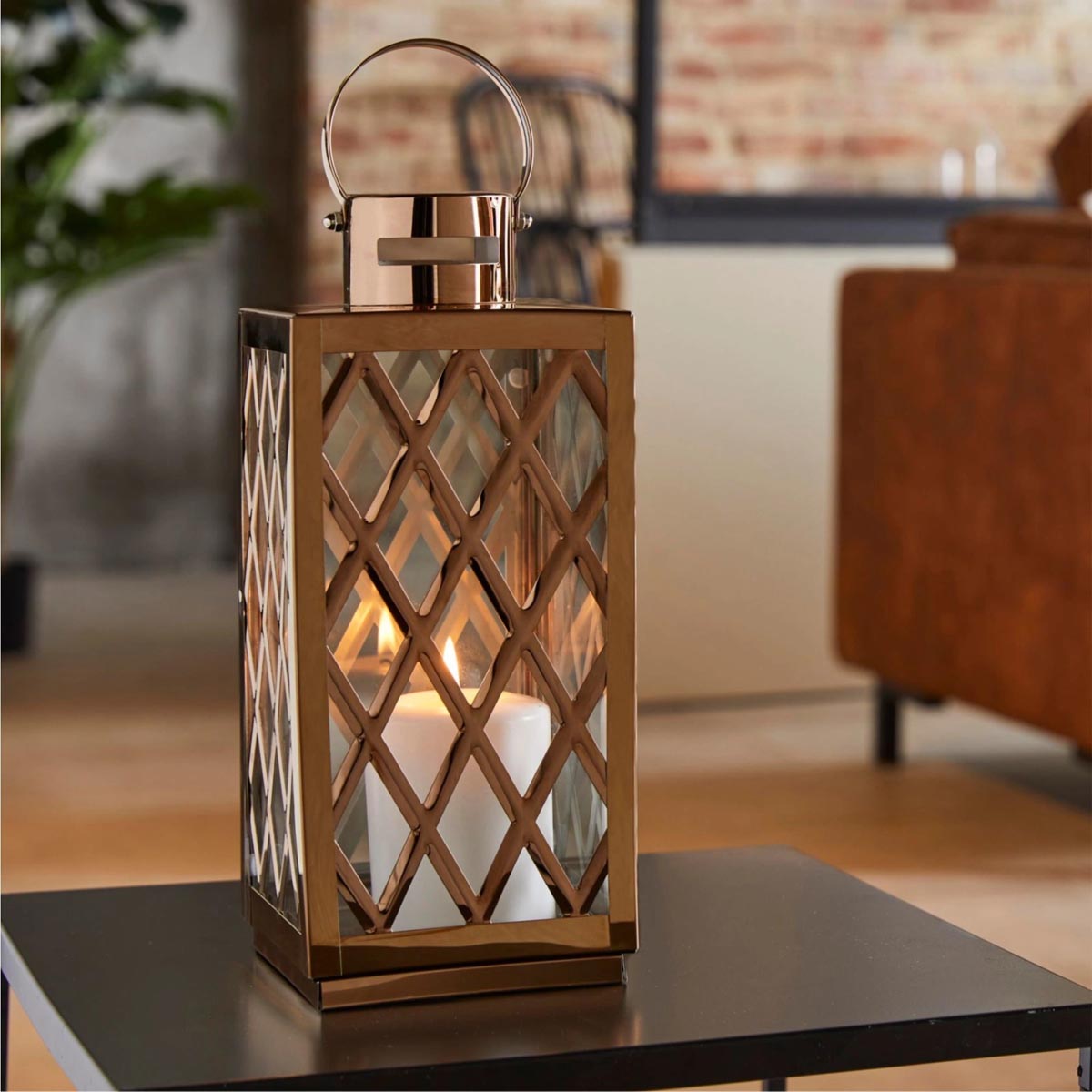 E-shop SCHNEIDER Kovová dekorativní lucerna Shine
