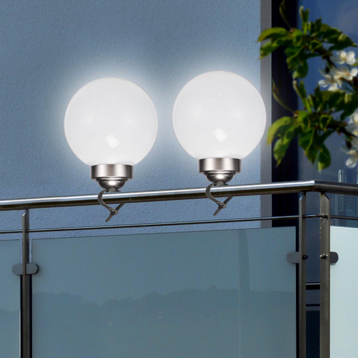 E-shop Haushalt international LED solární lampa Koule 2v1, Ø 20 cm