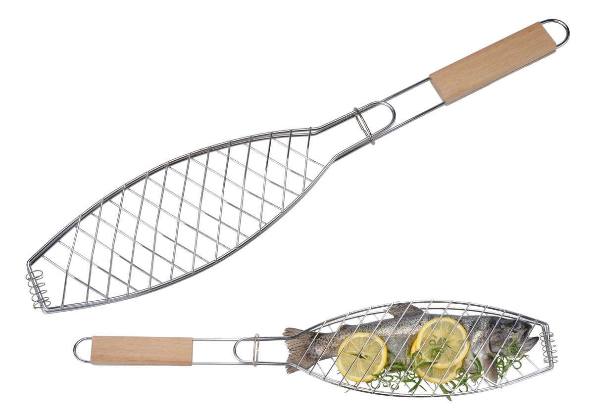 Haushalt International Grilovací mřížka na ryby 58 cm