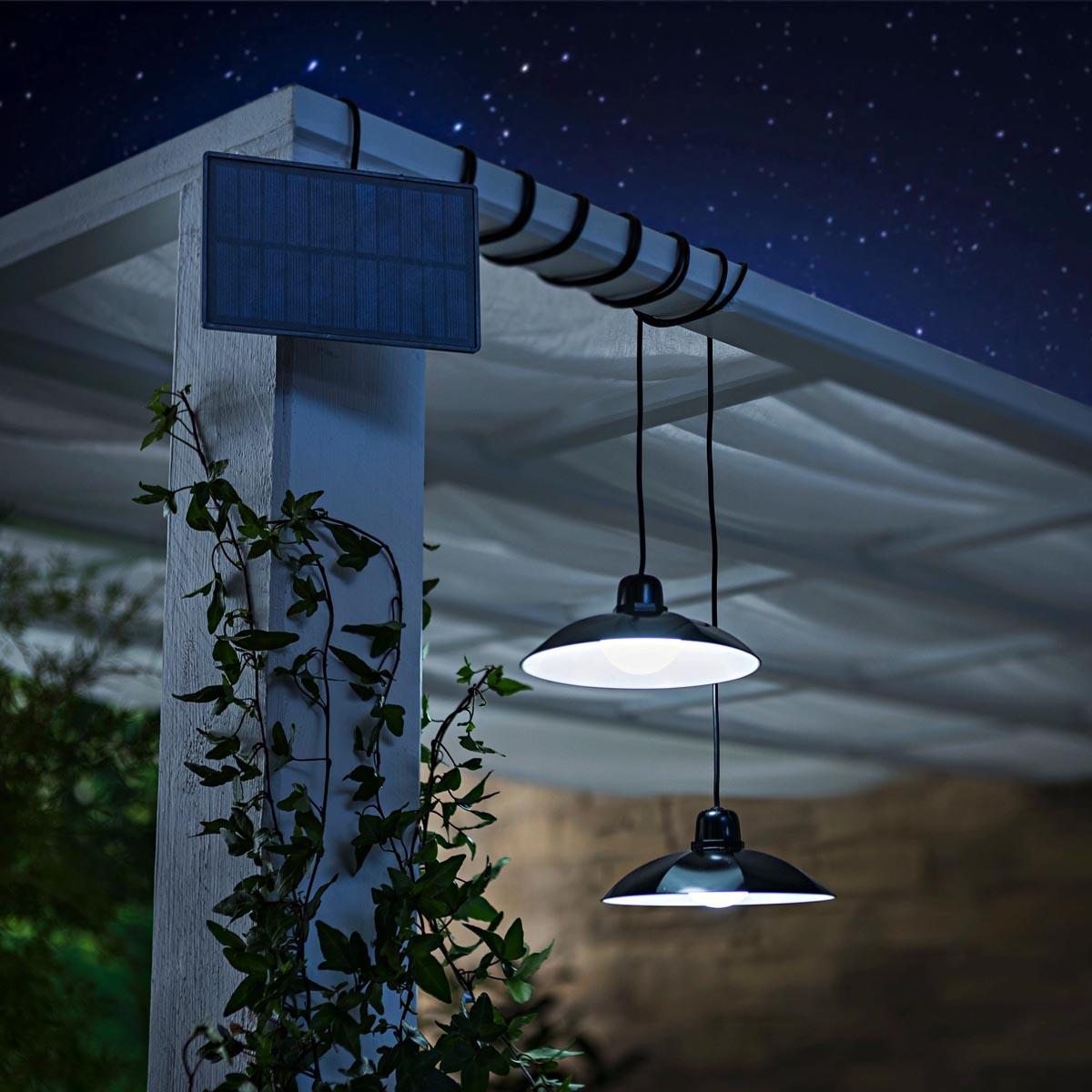 E-shop Weltbild Závěsné solární světlo se 2 LED lampami