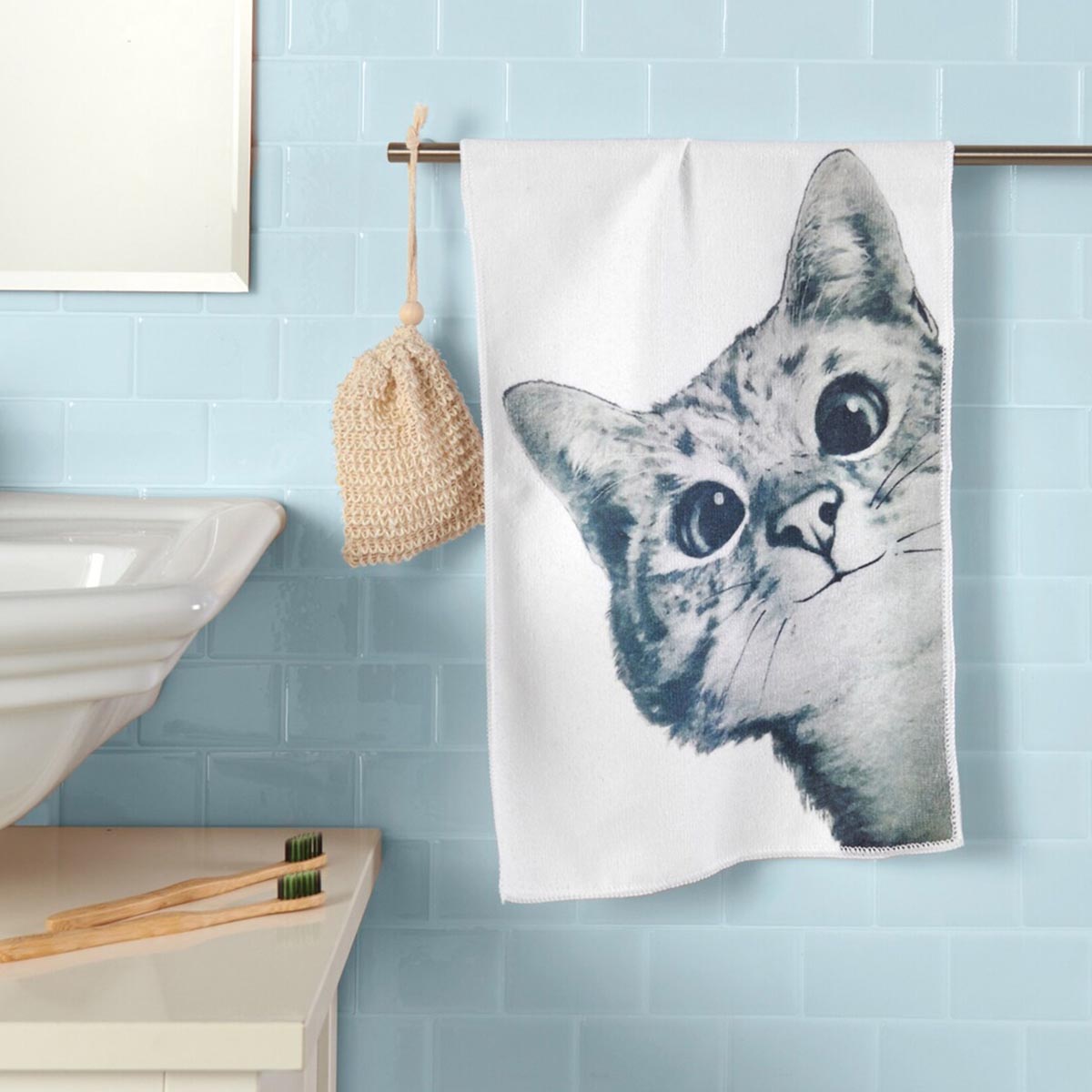 E-shop Die moderne Hausfrau Ručník pro hosty Kočka