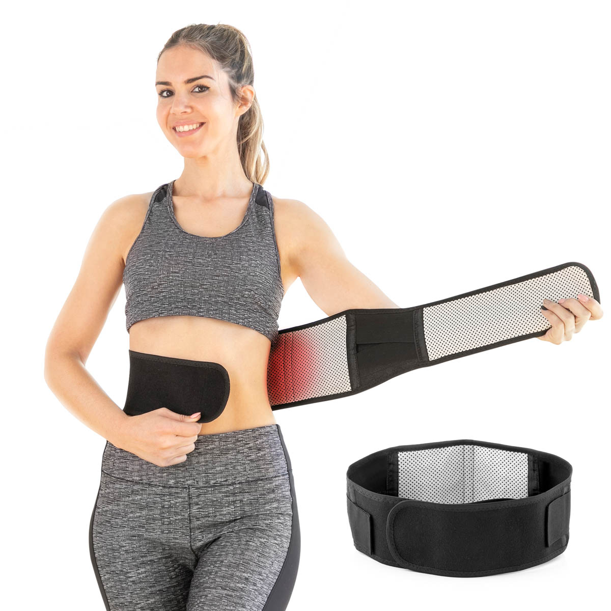 InnovaGoods Termoregulační korekční pás s turmalínovými magnety Tourmabelt