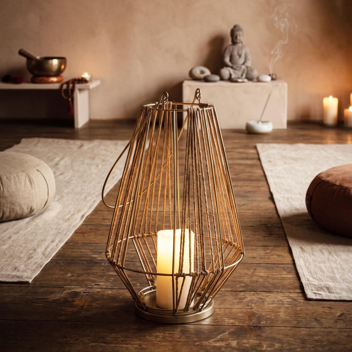 Weltbild Lucerna boho s LED svíčkou
